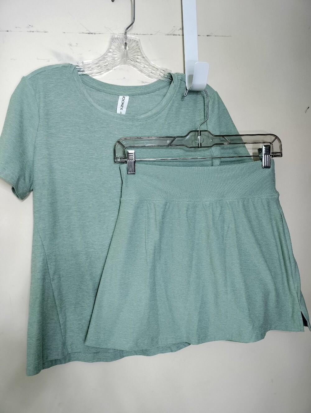 Jockey Set Light Sage Green Tee and Skirt Set